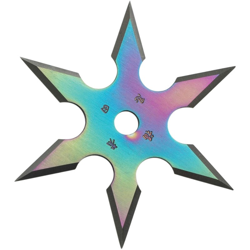4" Pro Rainbow Titanium Coated Star