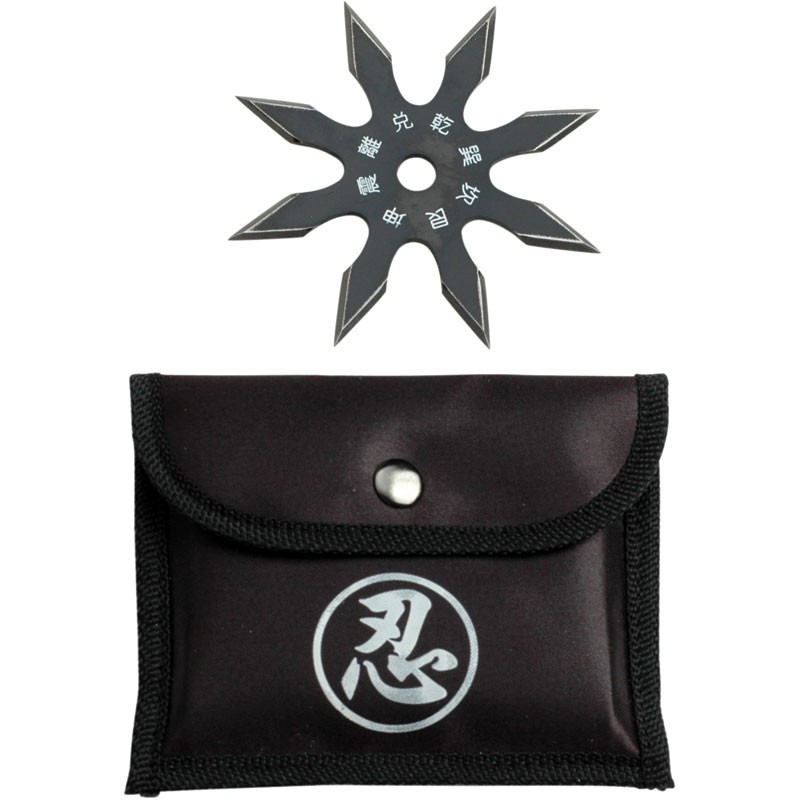 90-21BK 8 Point Throwing Star  - Black