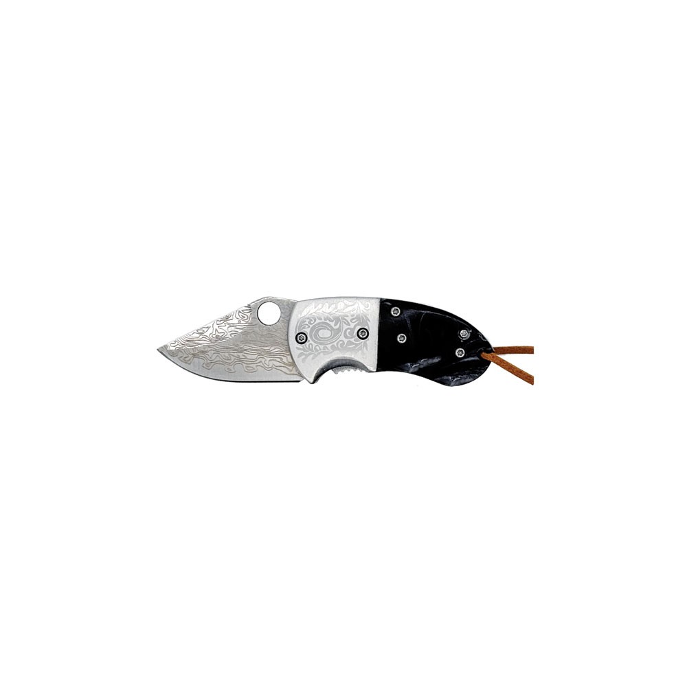 Heritage Glimmer Pocket Knife - Black Marbled