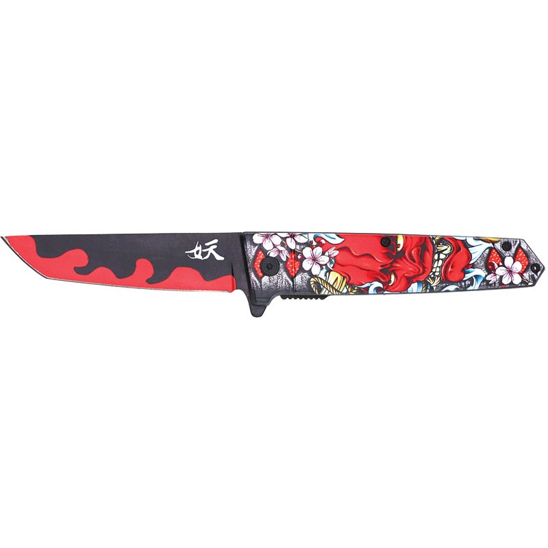 Engraved Elegance Spring-Assisted Knife - A Meld of Artistry and Precision