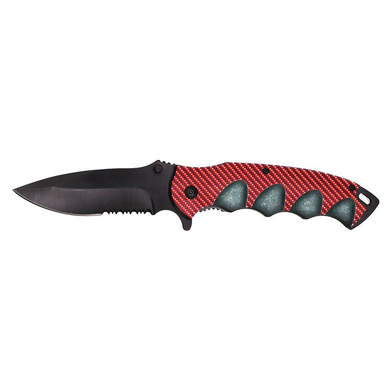 Spectral Grip Spring-Assisted Knife - Red