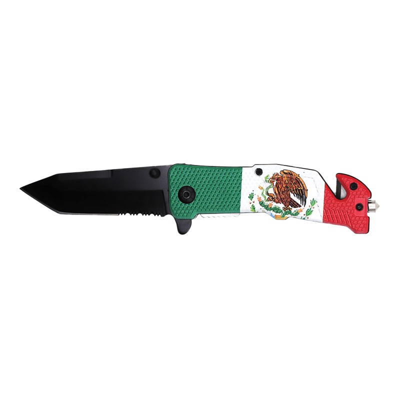 Mexico Patriot Serration Spring-Assisted Knife