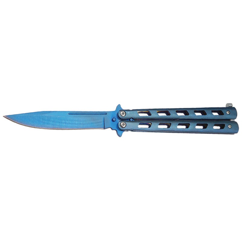 Blue Swift Butterfly Knife - Streamlined for Performance