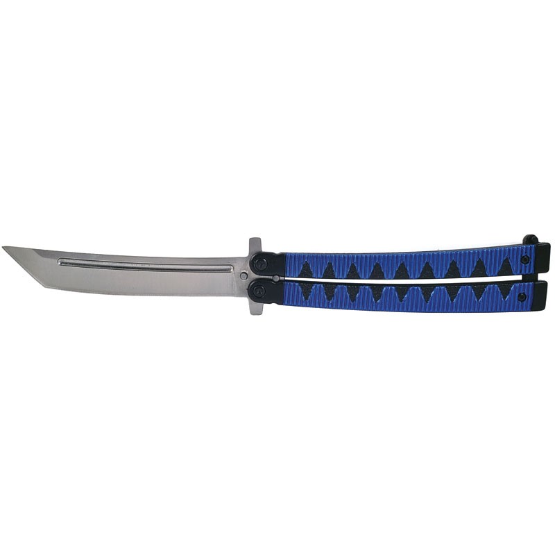 Behold Tsuka Katana Butterfly Knife - Blue