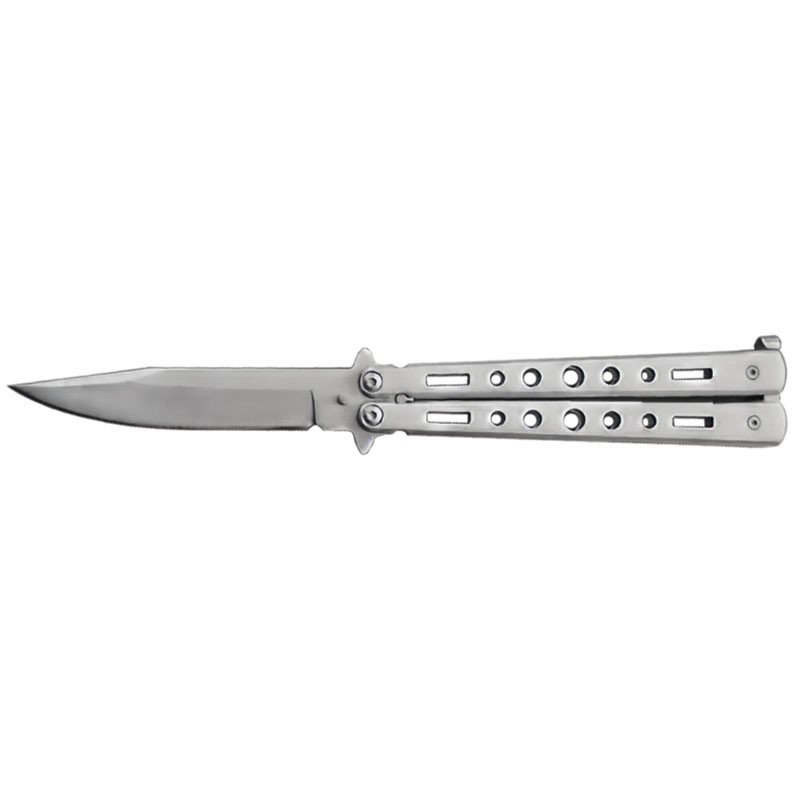 AerialFlow Butterfly Knife - Silver