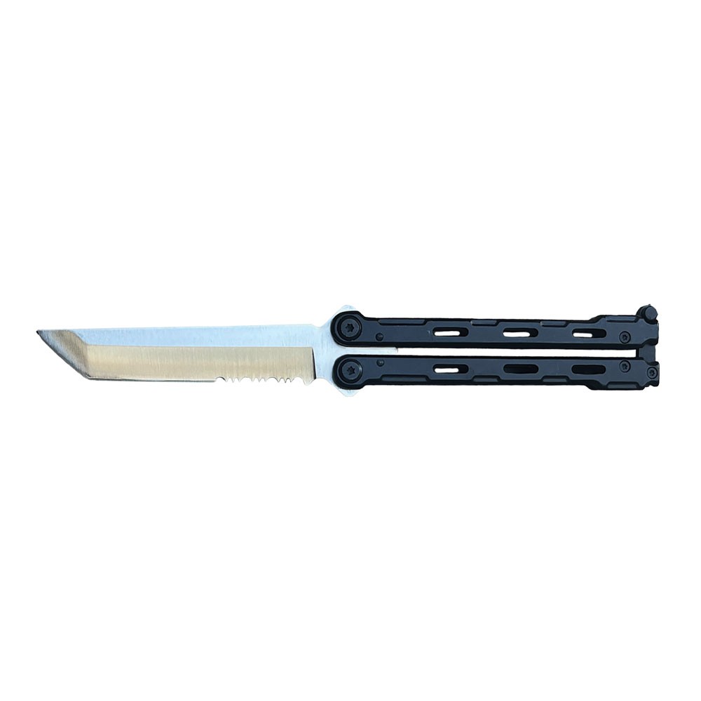 Tactical Precision Butterfly Knife with 440C Stainless Steel Blade - Tanto Point