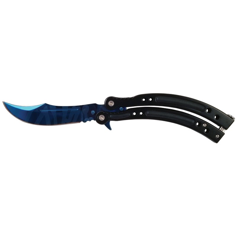 SKINS Butterfly Knife - Black/Blue