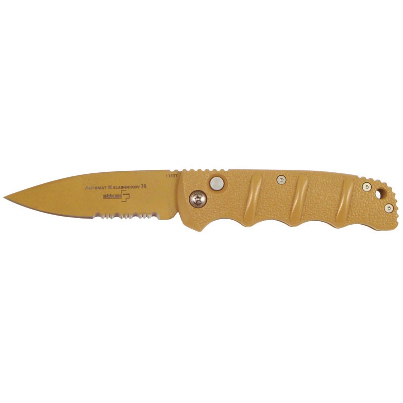 BOKER Kalashnikov 74 Automatic Knife - Desert Handle with Desert Blade