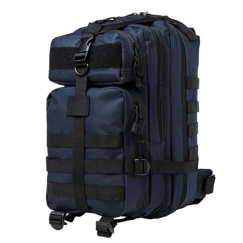 Small Backpack - Blue with Black Trim