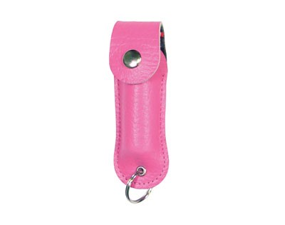 Crime Halter 1/2 oz. Pepper Spray with Leatherette Case - Pink
