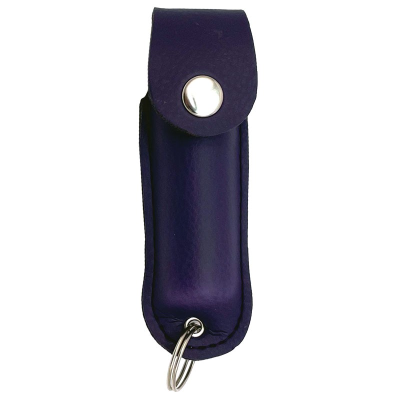 Crime Halter 1/2 oz. Pepper Spray with Leatherette Case - Purple