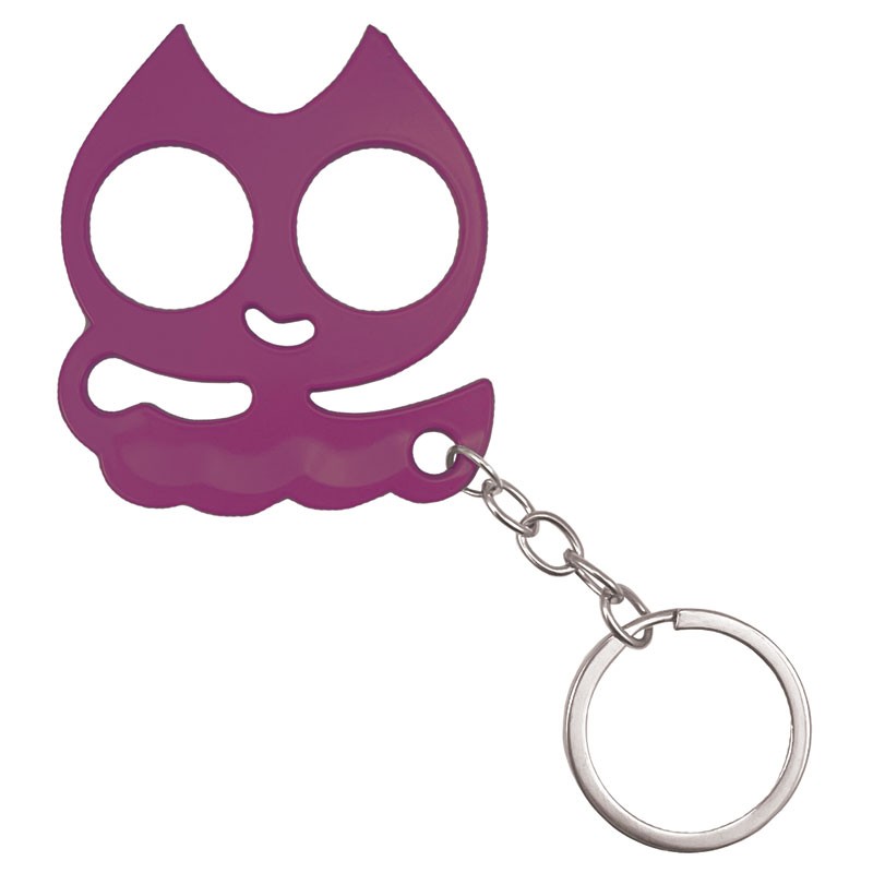 "NO MORE NICE KITTY" Compact Cat Knucks - Purple