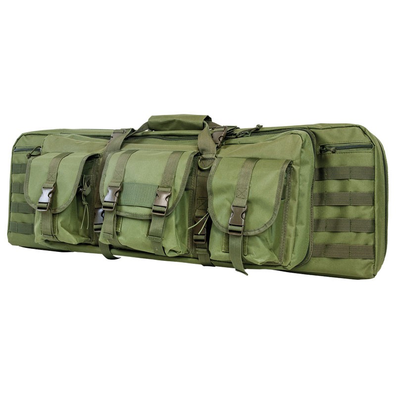 Double Carbine Padded Rifle-Gun Case - OD Green