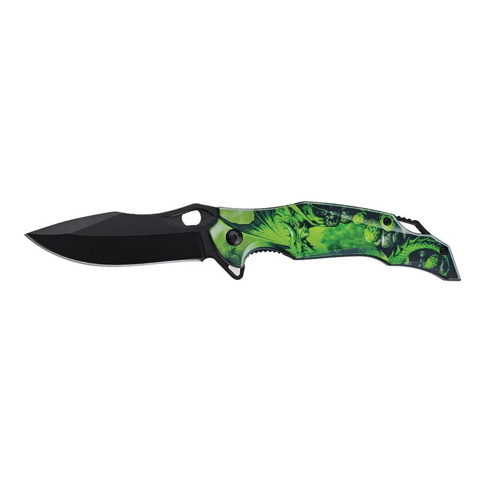 Dark Side Blades Dragon Fury Spring-Assisted Knife - Emerald Warden Edition