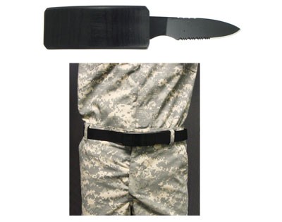 Belt Buckle with Fixed Blade Knife