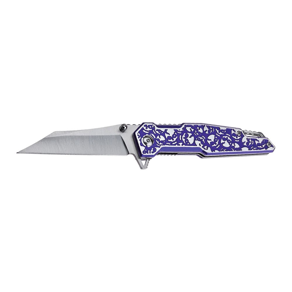 Femme Fatale Venom Kiss Reverse Tanto Knife - Purple