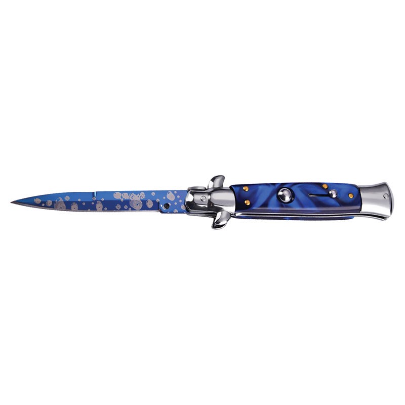 Stiletto Godfather Switchblade - Blue Blade