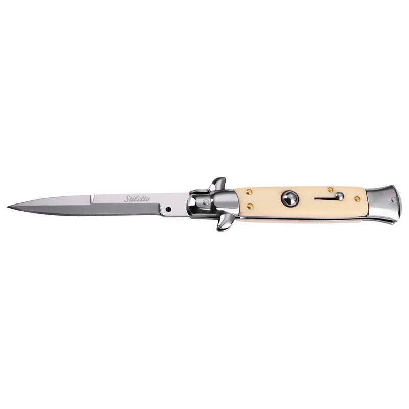 Stiletto Godfather Switchblade - Large - Ivory