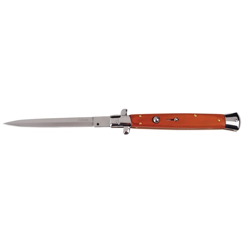 XL Godfather Stiletto Swicthblade - Wood Handle