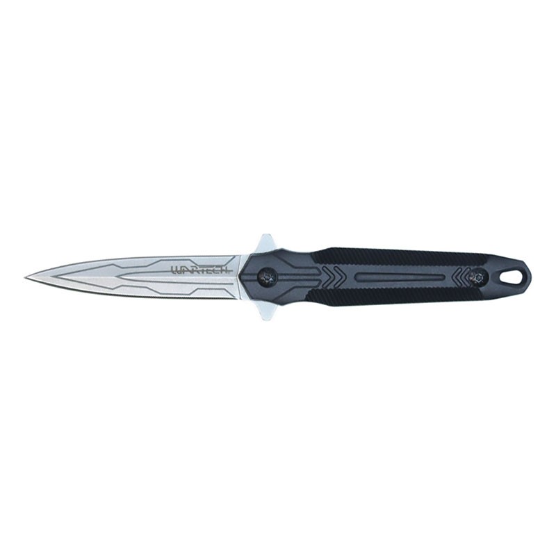 Stealth Stalker Fixed Blade Knife: Sleek Stonewash Blade