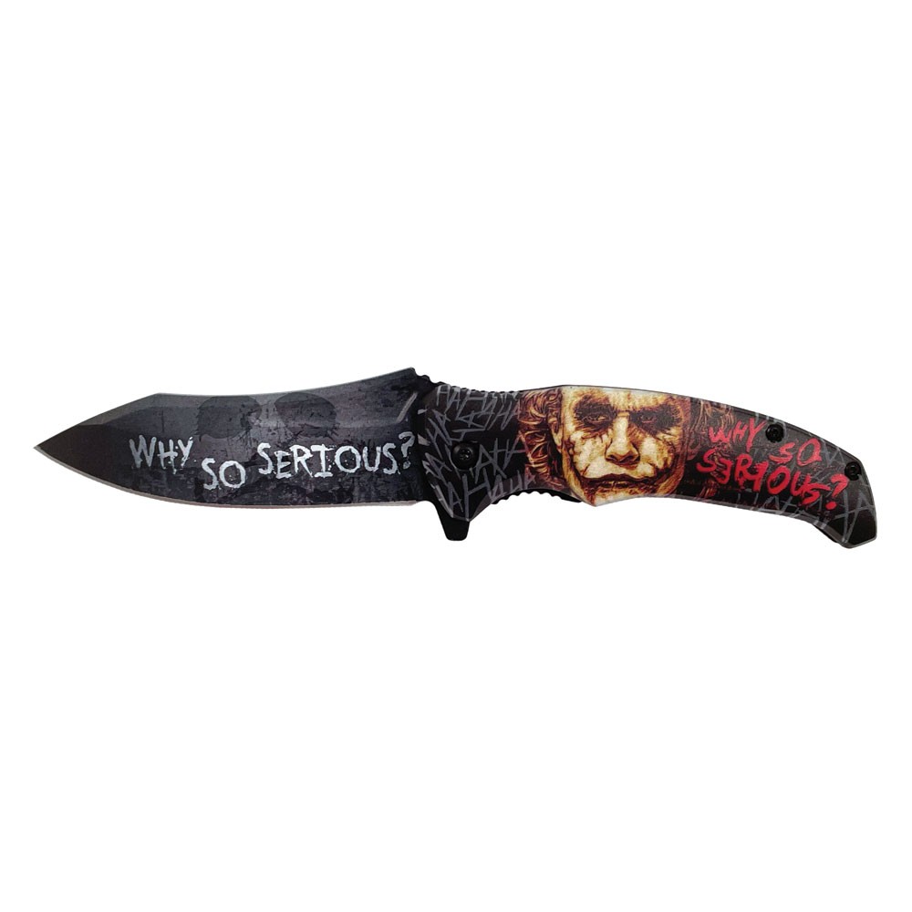 Why So Serious Joker Assisted Opening Knife