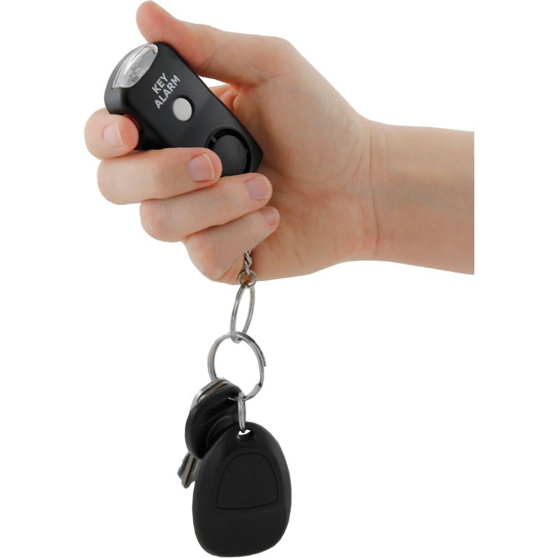 Key Alarm with Super Bright LED Flashlight