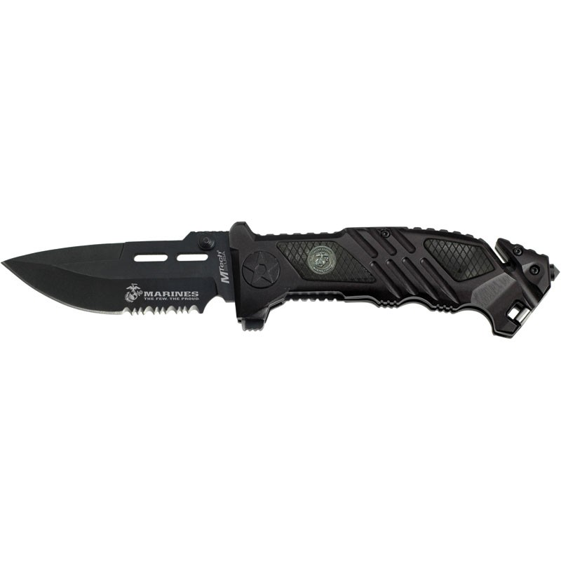Iron Mike Assisted Knife - Black Blade / Black Pakkawood Handle
