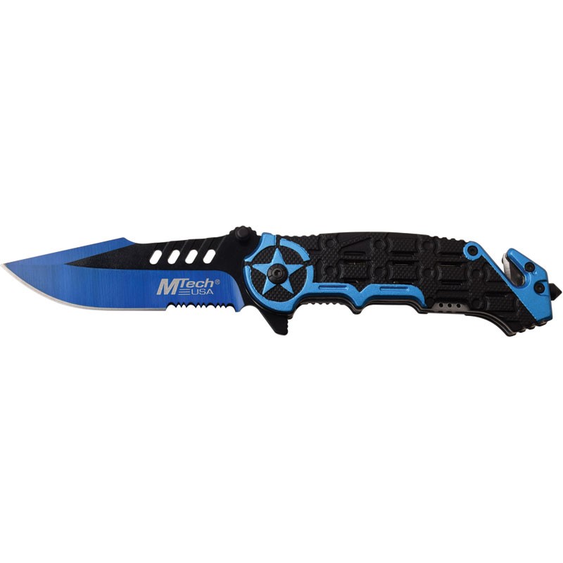 M-Tech Ballastic Assisted Opening Knife MT-A1008BL - Blue