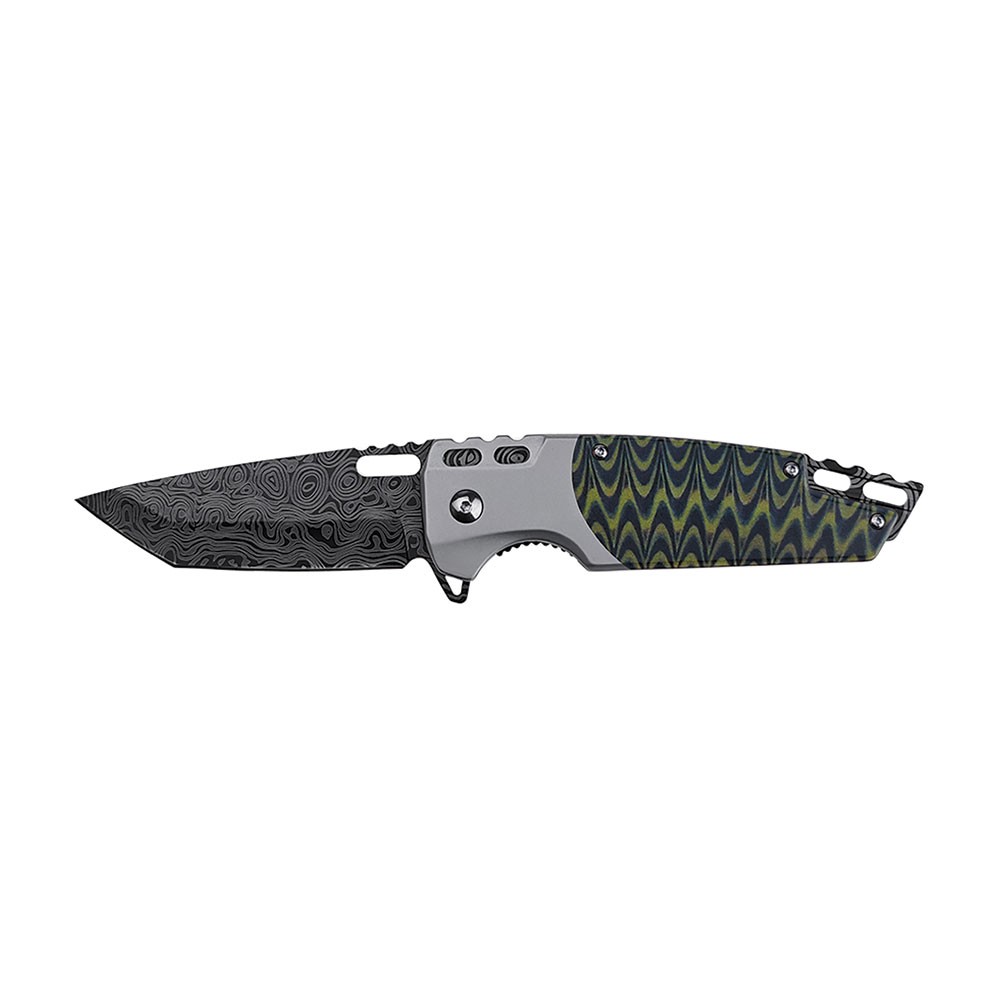 MTech USA - Damascus Mirage Tanto Knife - Timascus Edition