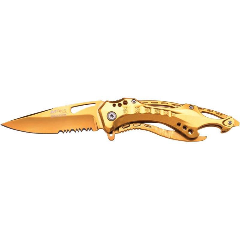 4.5In Gold Bottle& Glass Breaker
