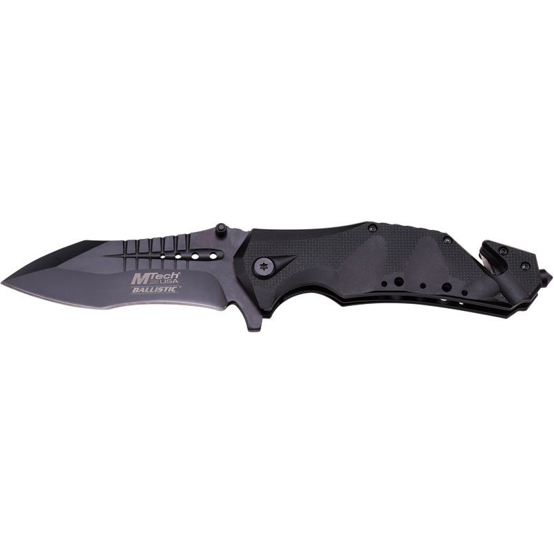 Spring Assisted Knife 5" Closed - Black / Black