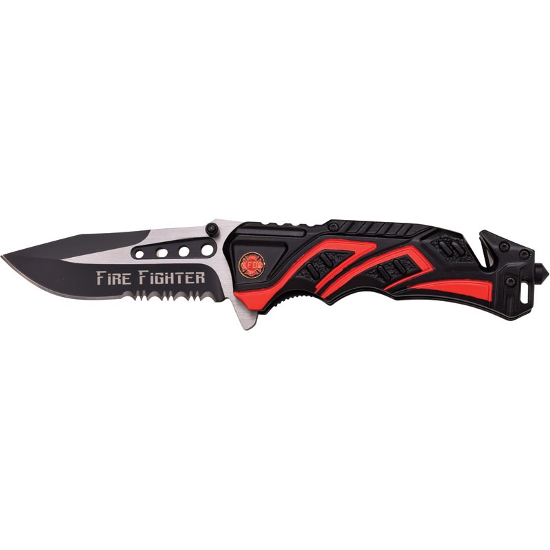 MTech USA MT-A865 Spring Assisted Knife - Fire Dept