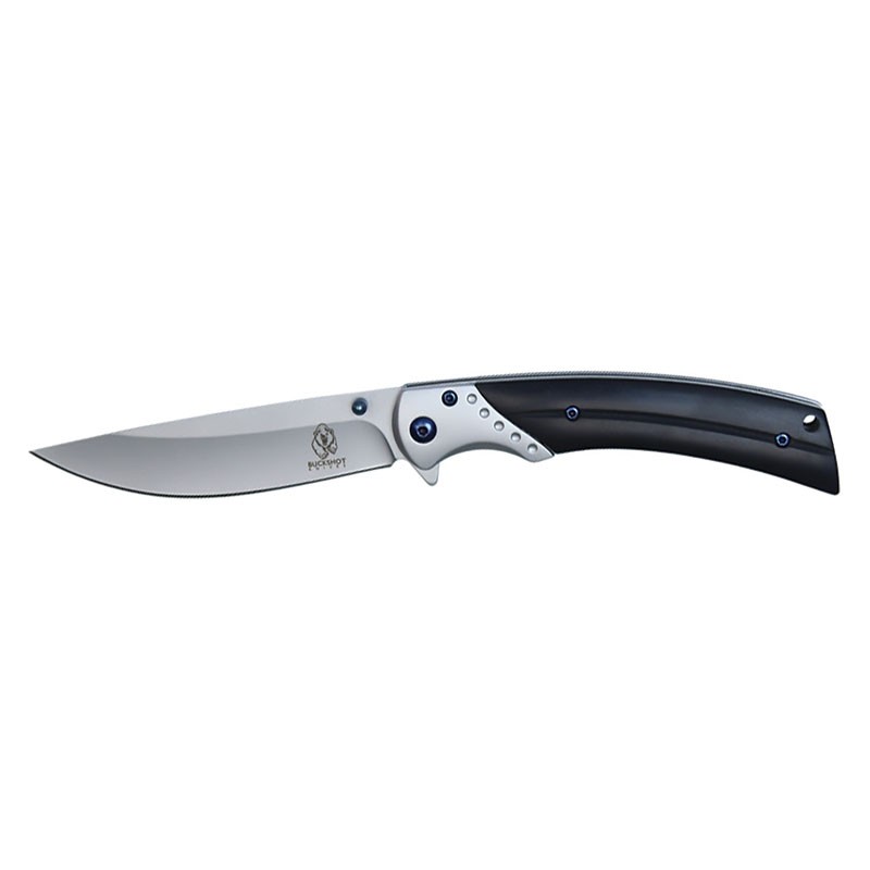 Azure Arc - Assisted Open Pocket Knife with Black Wood Elegance