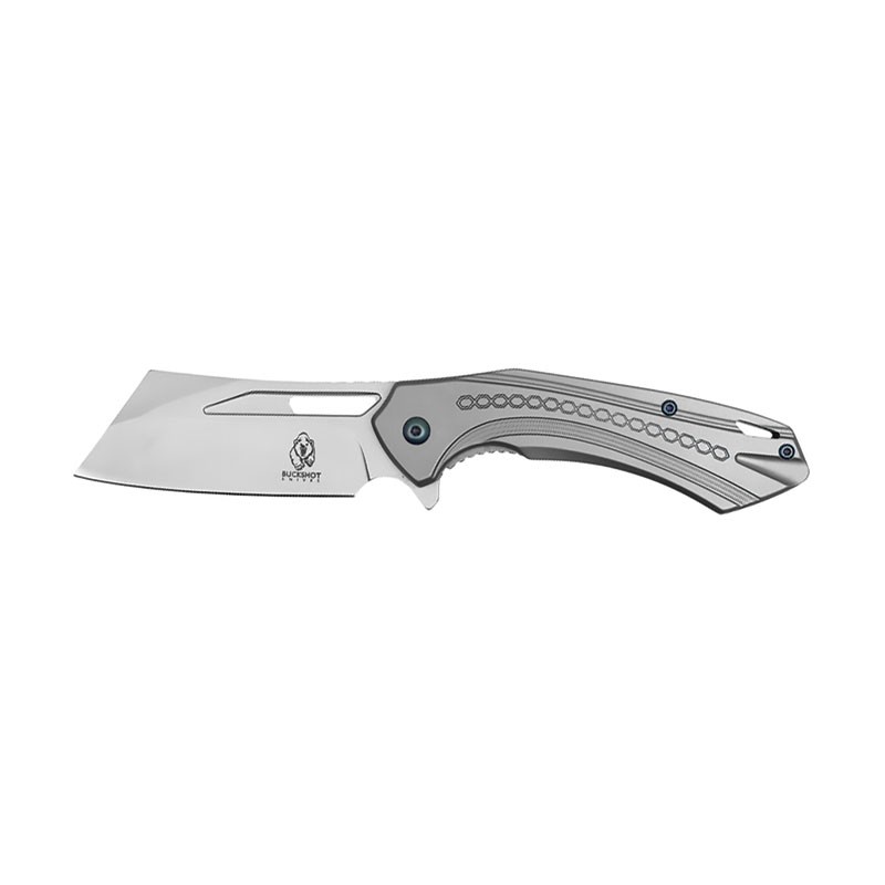 Silver Slash - 7.5" Silver Steel Assisted Open Pocket Knife