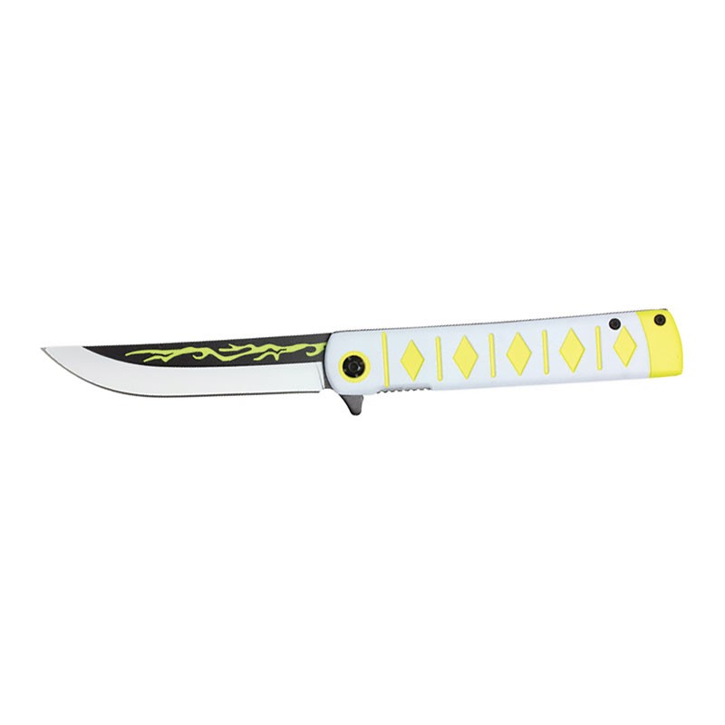 Blade of the Ancients - 8" Replica Anime Pocket Knife - Yellow
