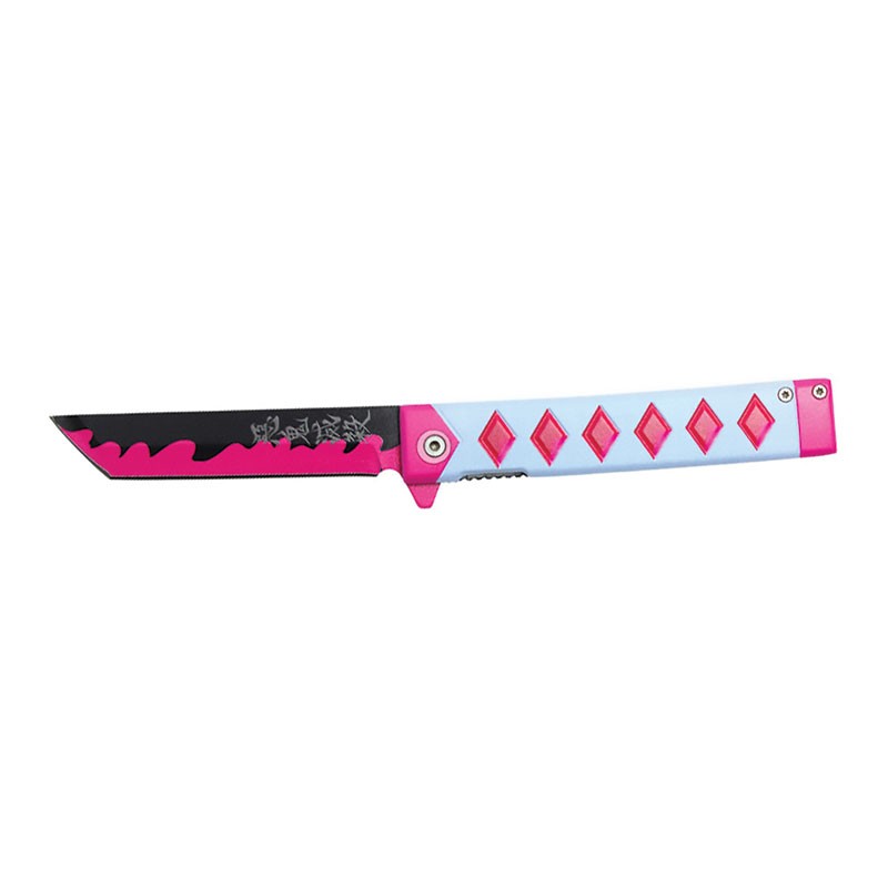 Blade of the Ancients - 8" Replica Anime Pocket Knife - Pink