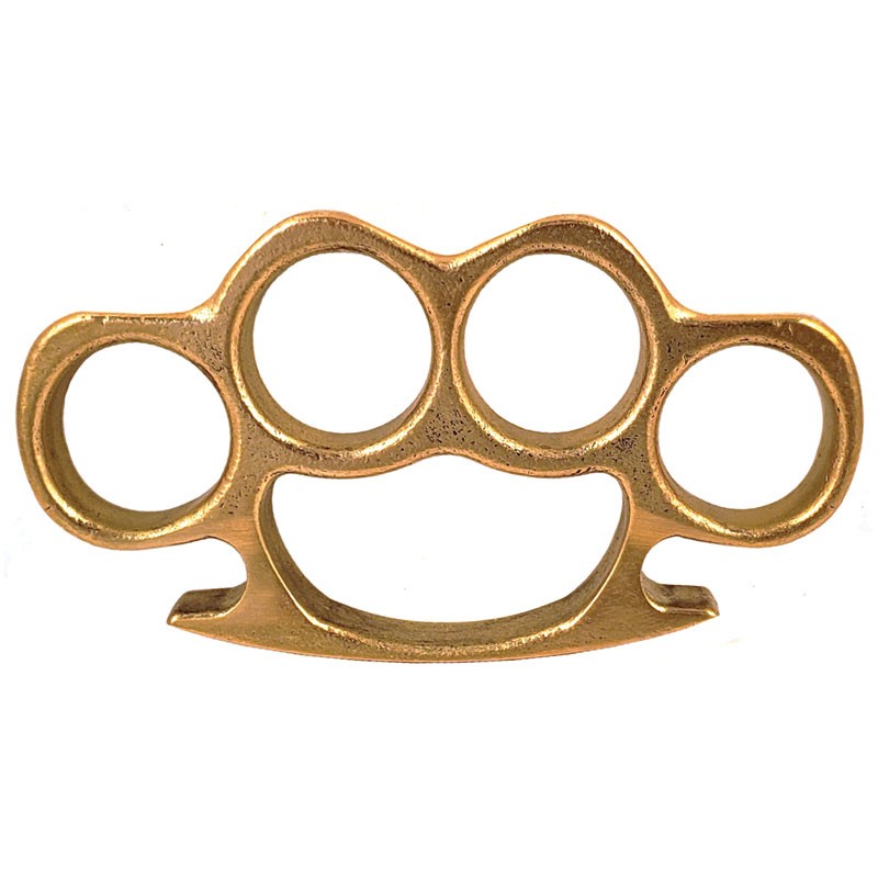 Brass Knuckle Paper Weight - SOLID BRASS