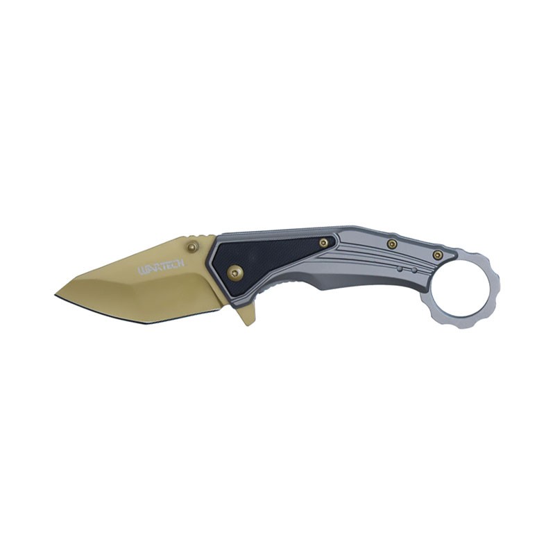 Desert Sentinel Assisted Opening Knife with Finger Loop