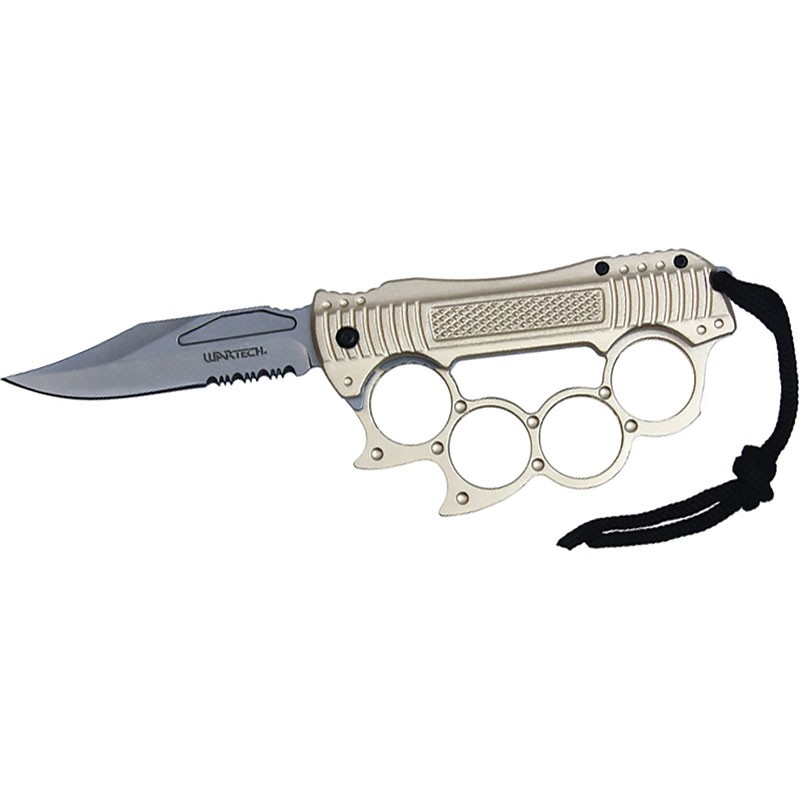 Intrepid Assisted Open Knuckle Knife - Desert Tan