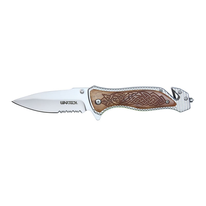 Celtic Edge 8" Serrated Assisted Pocket Knife - Ivory Variant