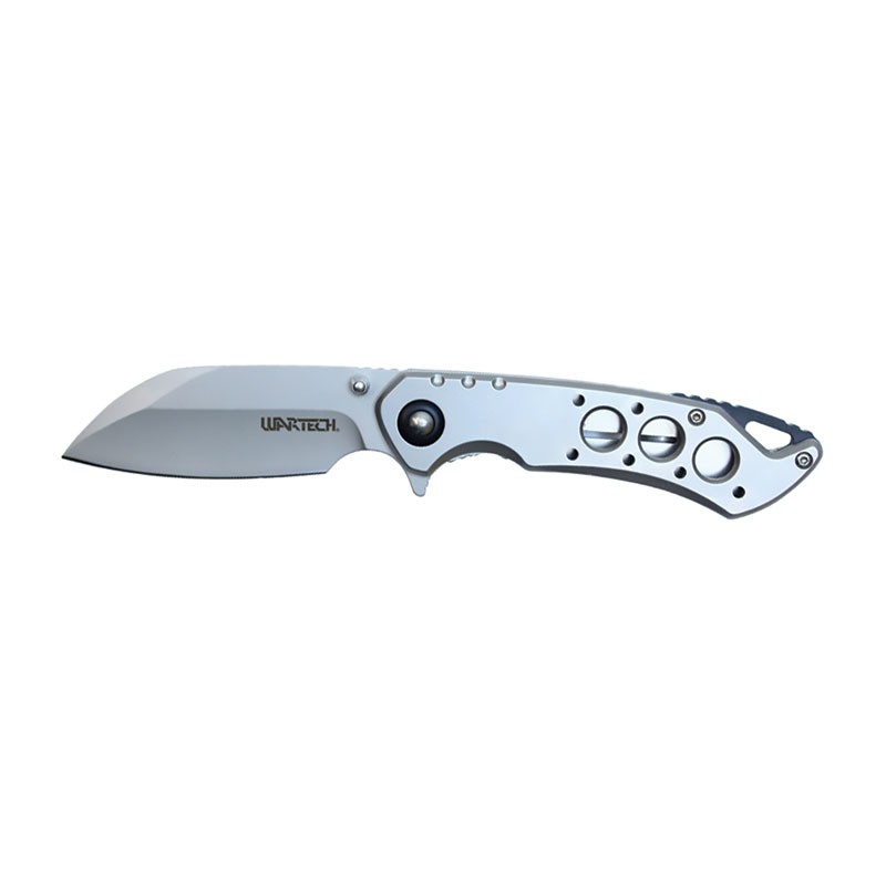 Orbital Edge 7.75" Spring-Assisted Pocket Knife - Lunar Silver
