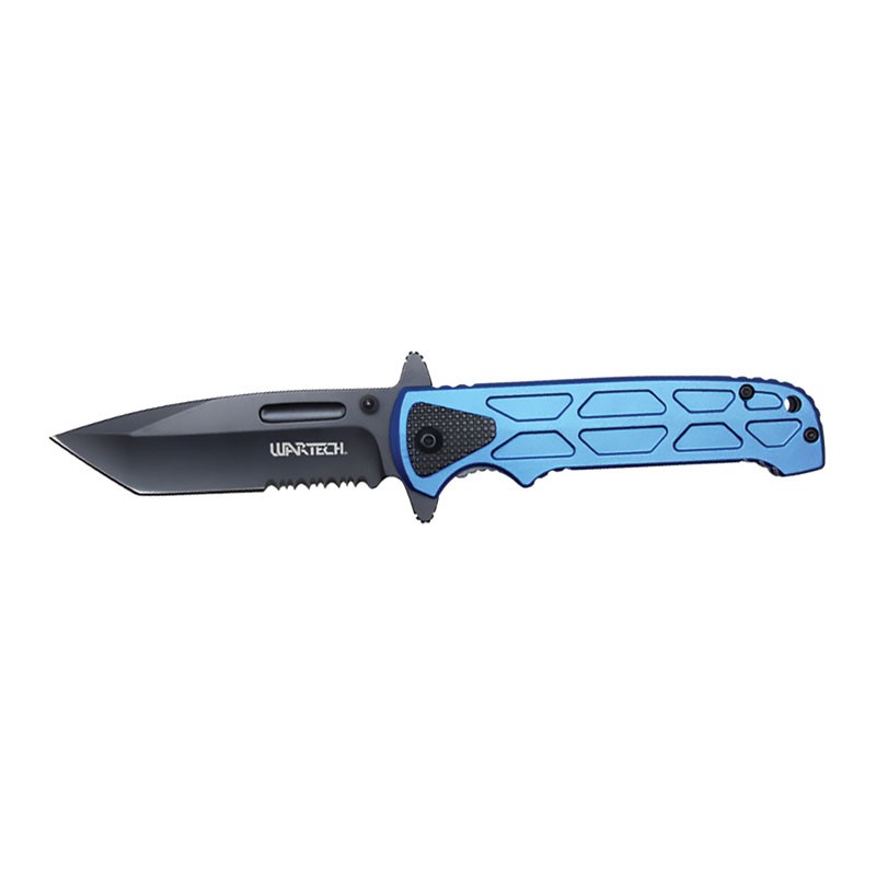 Tactical Hex 8" Steel Blade Pocket Knife - Cobalt Strike