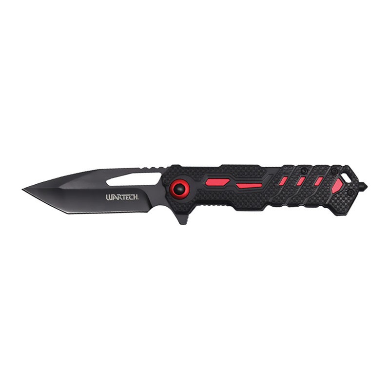 Tactical Tracer 8" Pocket Knife - Alert Red