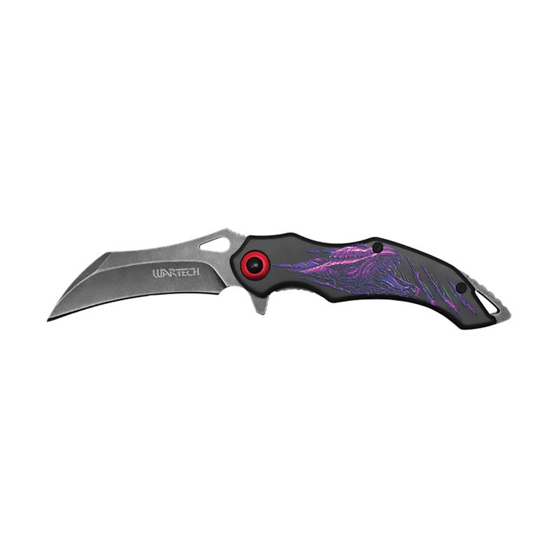 Elegante Calavera 8" Pocket Knife - Azure Intrigue