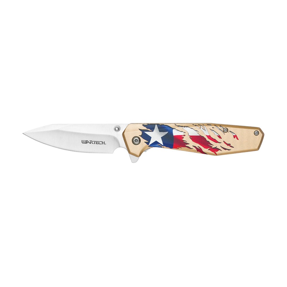 WARTECH Lone Star Patriot Pocket Knife - Texas Flag Edition