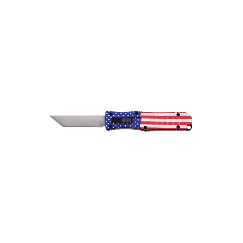 Lightweight, PRECISION OTF Knife - USA Flag
