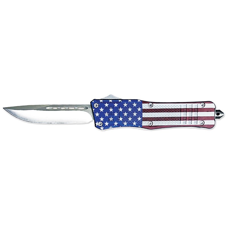 Patriotic OTF Automatic Knife - Clip Point