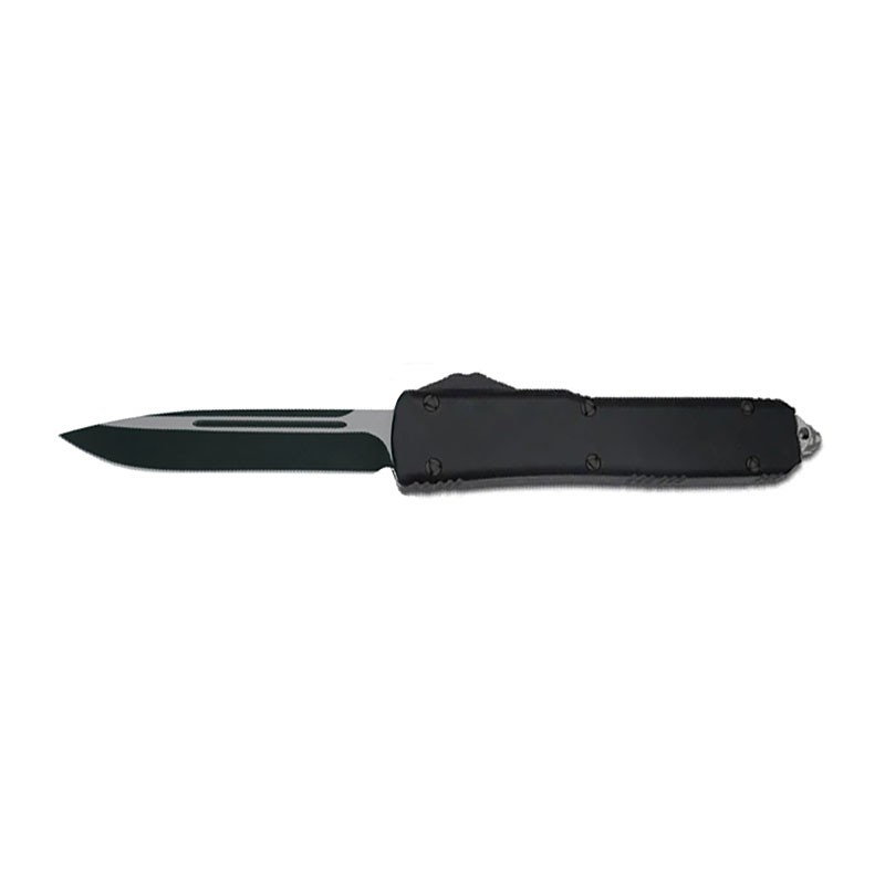 X-Switch Smooth Precision OTF Knife - Elite Collection - Medium Black with Clip Point