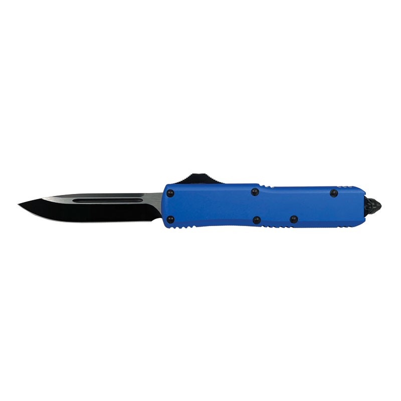 X-Switch Smooth Precision OTF Knife - Elite Collection - Medium Blue with Clip Point