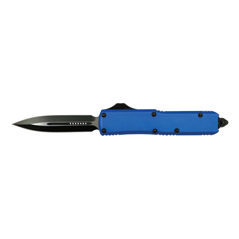 X-Switch Smooth Precision OTF Knife - Elite Collection - Medium Blue with Double Edge